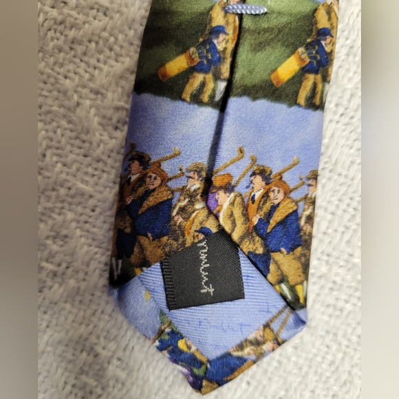 NWT Rare Guy Buffet 100% Silk Tie - Picture 6 of 9